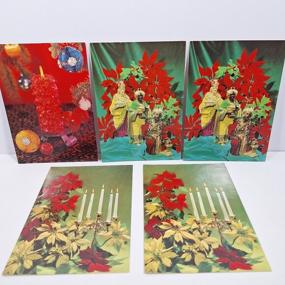 5 MCM Unused Christmas Card Coronation Collection Lot Vintage 3 Designs - Picture 14 of 15